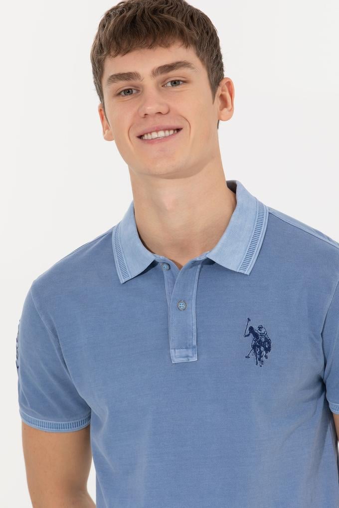 Erkek Koyu Mavi Basic Tişört