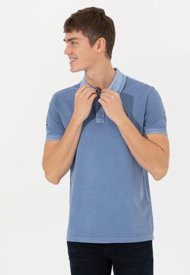 Erkek Koyu Mavi Basic Tişört - 50248553020