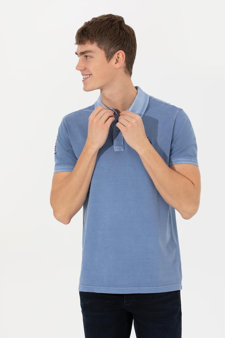 Erkek Koyu Mavi Basic Tişört - 50248553020