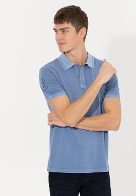 Erkek Koyu Mavi Basic Tişört - 50248553020