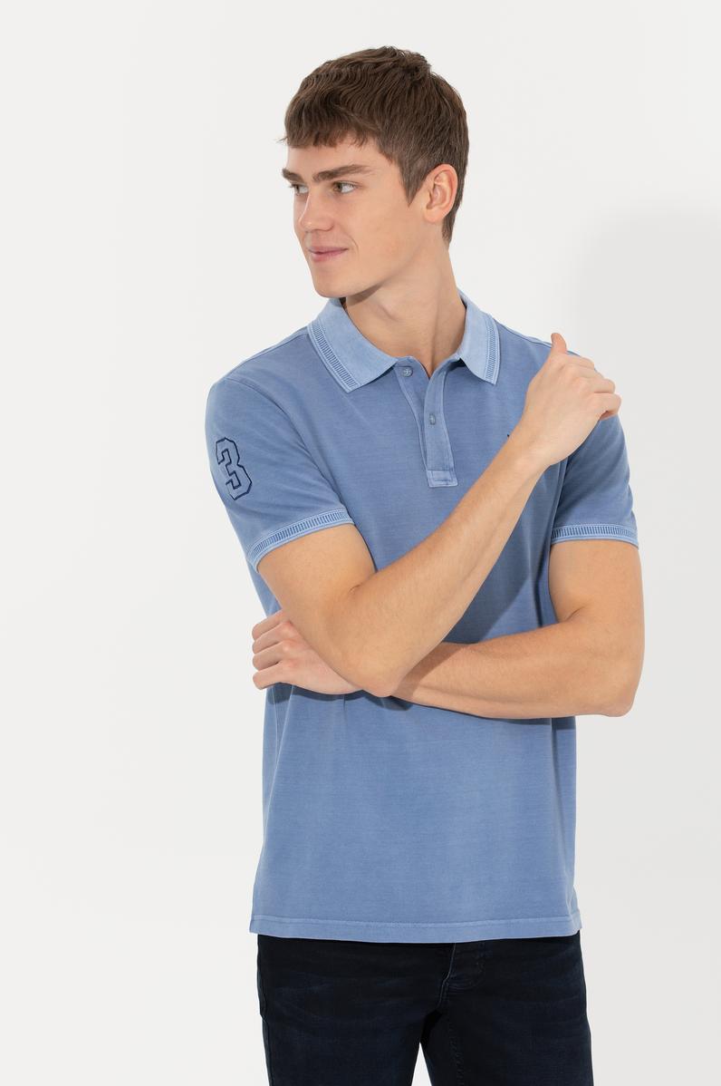 Erkek Saks Basic Tişört