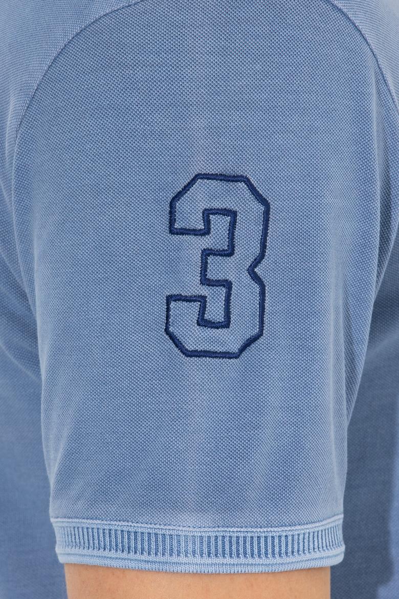 Erkek Koyu Mavi Basic Tişört - 50248553020