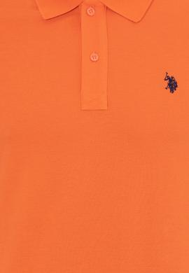 Erkek Turuncu Basic Polo Yaka Tişört - 50249149192