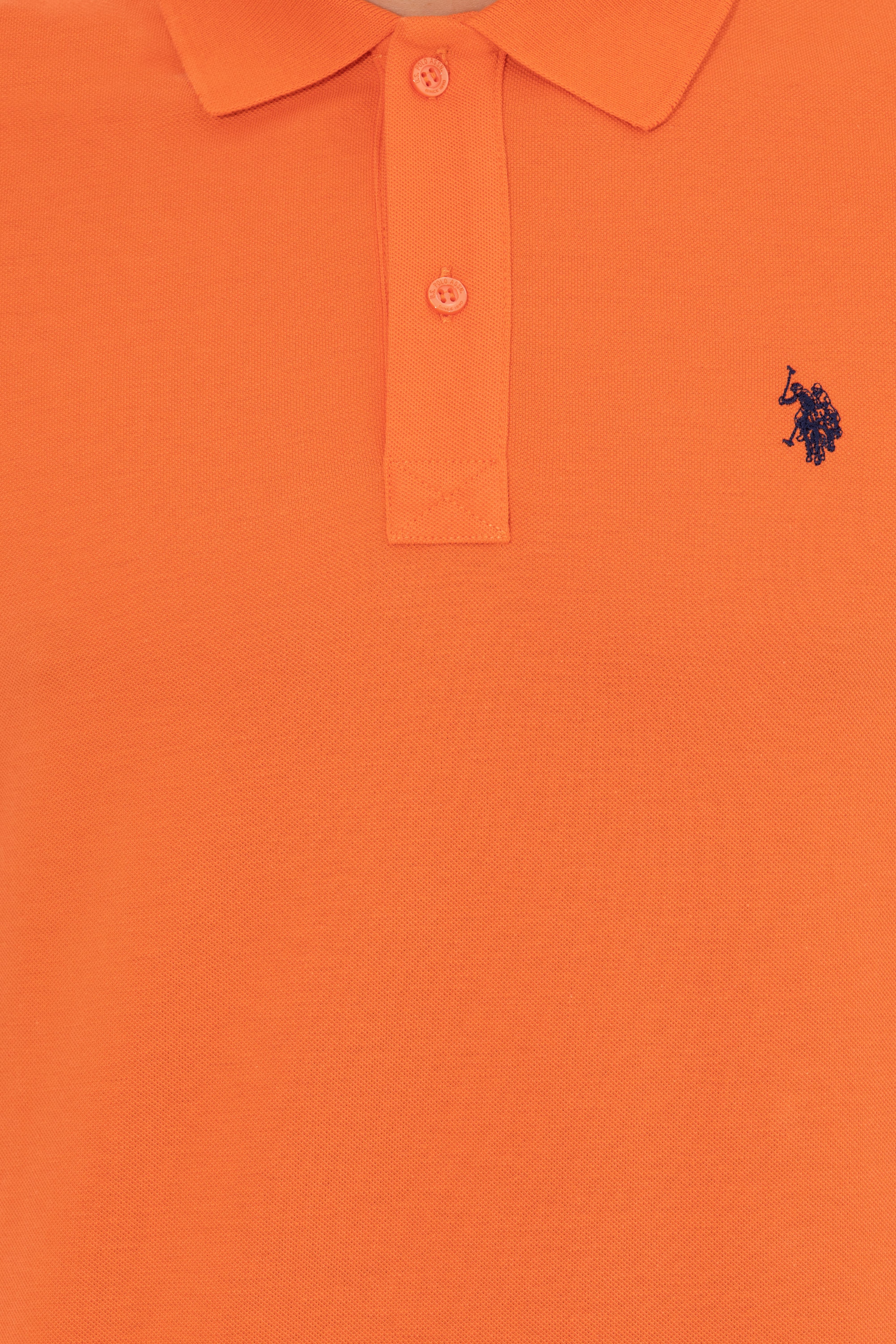 Erkek Turuncu Basic Polo Yaka Tişört