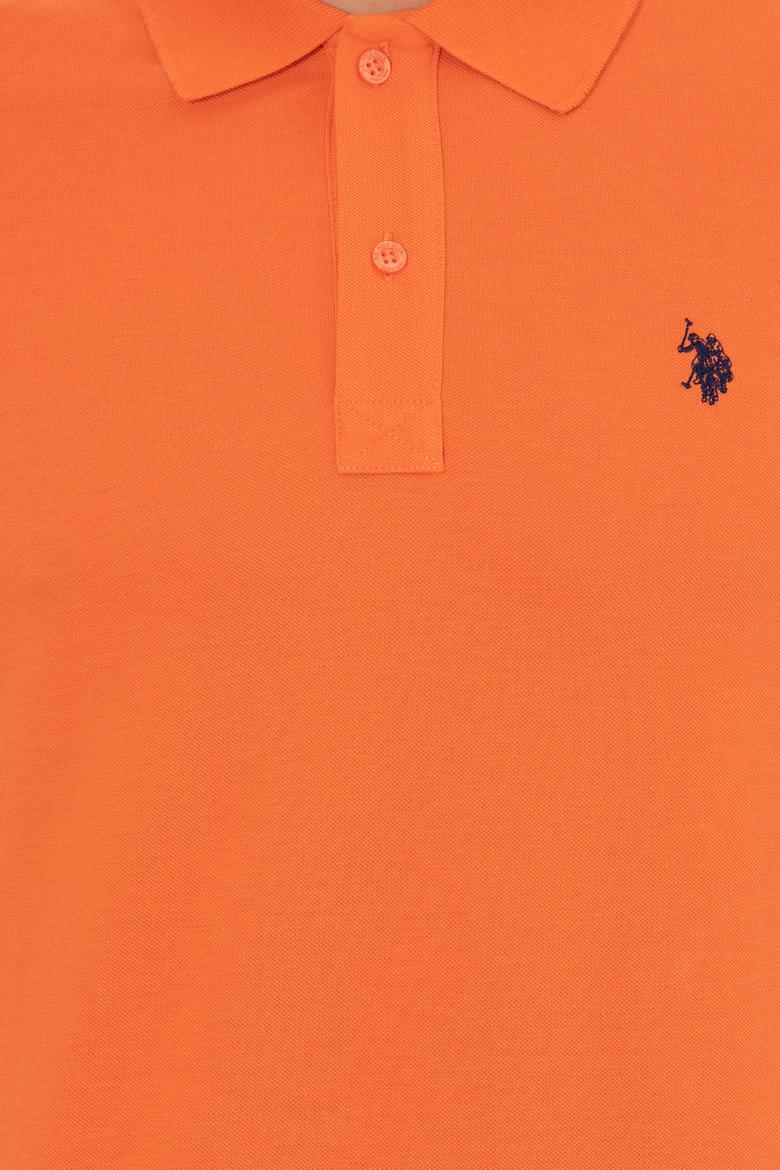 Erkek Turuncu Basic Polo Yaka Tişört - 50249149192