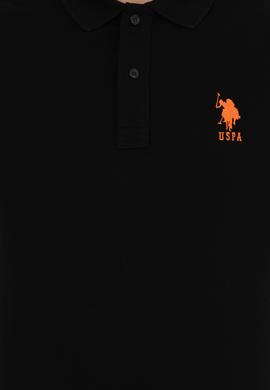 Erkek Siyah Basic Polo Yaka Tişört - 50249139026