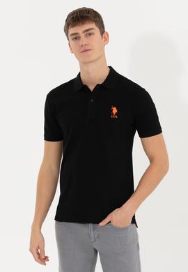 Erkek Siyah Basic Polo Yaka Tişört - 50249139026