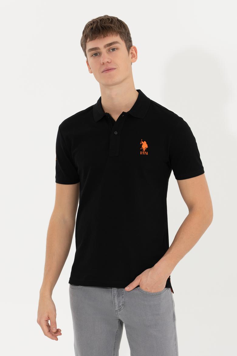 Erkek Siyah Basic Polo Yaka Tişört - 50249139026