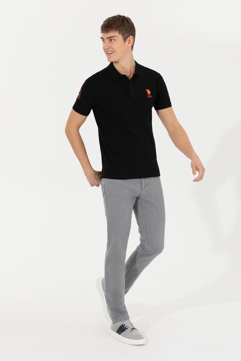 Erkek Siyah Basic Polo Yaka Tişört - 50249139026