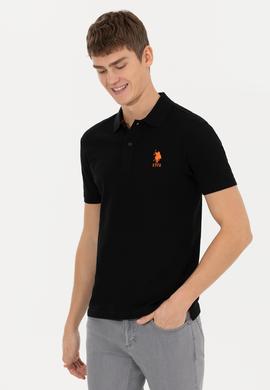 Erkek Siyah Basic Polo Yaka Tişört - 50249139026
