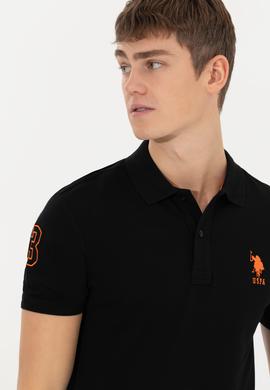 Erkek Siyah Basic Polo Yaka Tişört - 50249139026
