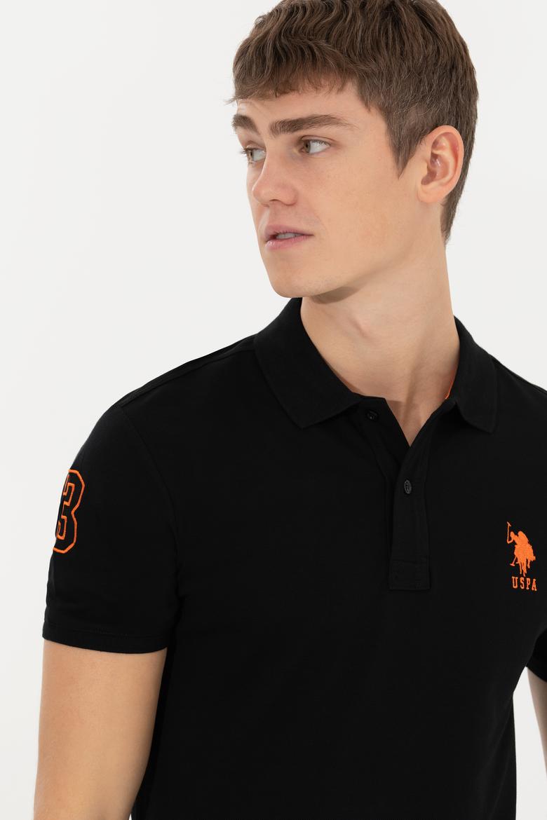 Erkek Siyah Basic Polo Yaka Tişört - 50249139026