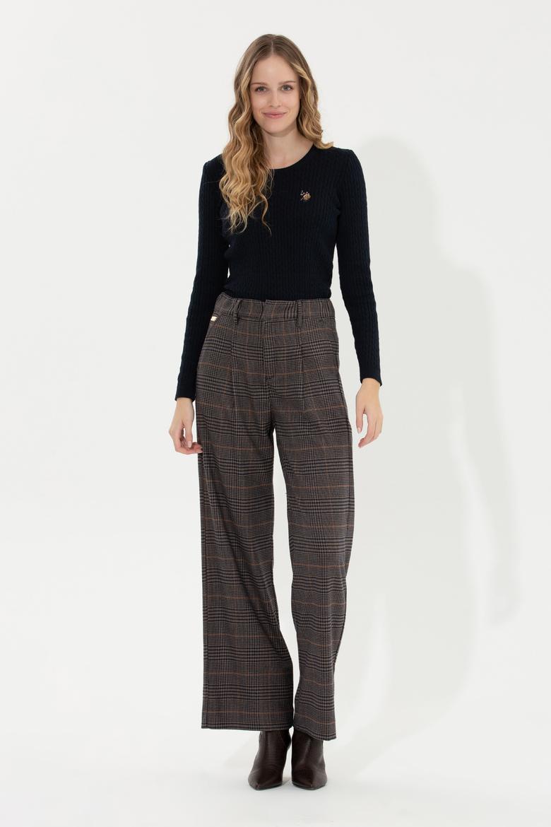 Kadın Lacivert Bisiklet Yaka Basic Kazak - 50258077004