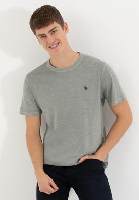 Erkek Haki Basic Tişört - 50249147018