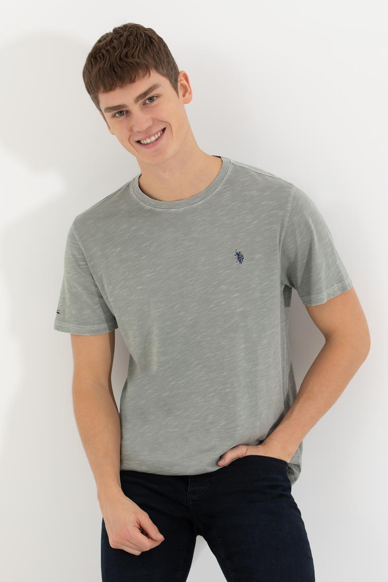 Erkek Haki Basic Tişört - 50249147018