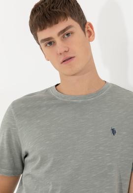 Erkek Haki Basic Tişört - 50249147018