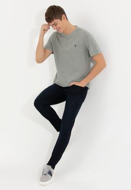 Erkek Haki Basic Tişört - 50249147018