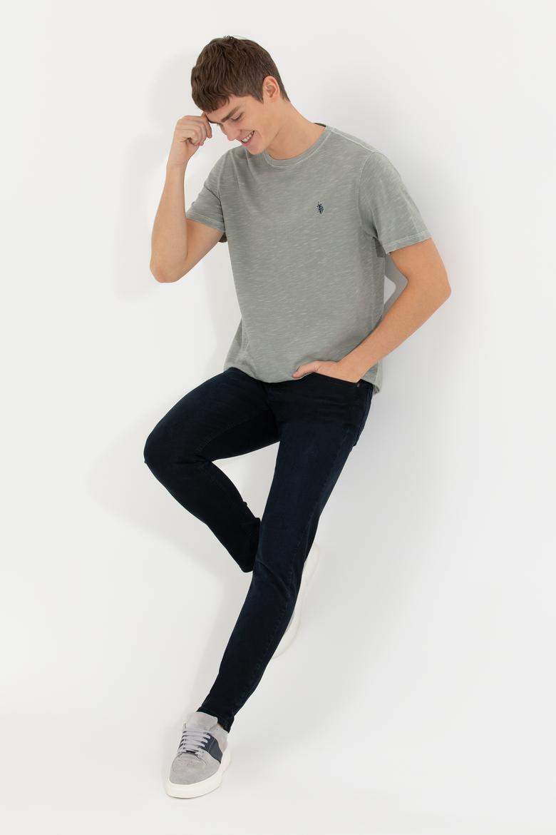 Erkek Haki Basic Tişört