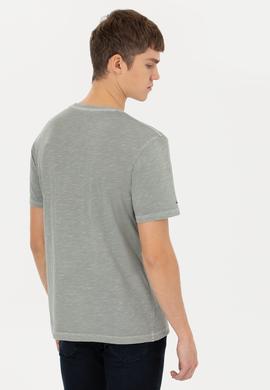 Erkek Haki Basic Tişört - 50249147018