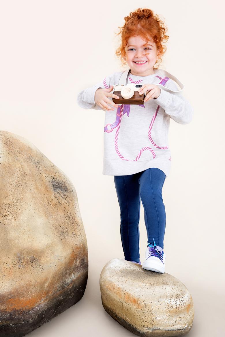 Kız Çocuk İndigo Eşofman Altı