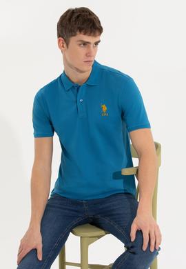 Erkek Petrol Basic Polo Yaka Tişört - 50249139046