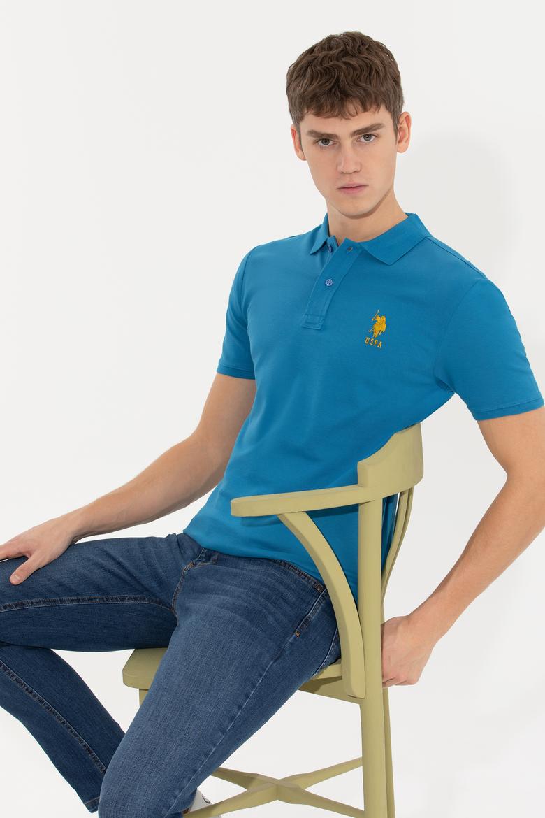 Erkek Petrol Basic Polo Yaka Tişört - 50249139046