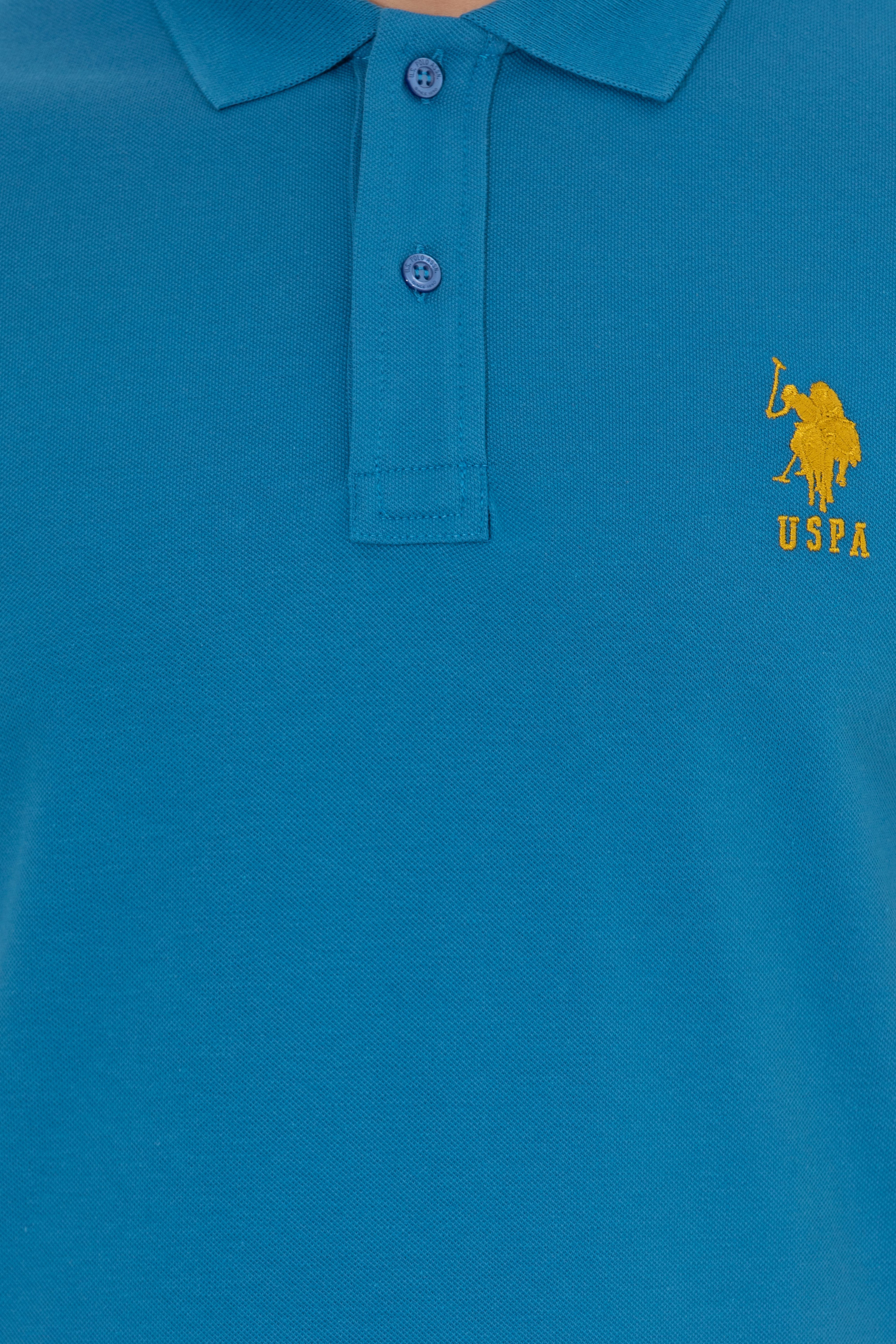 Erkek Petrol Basic Polo Yaka Tişört