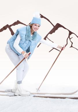 Kadın Mavi Yelek - 50255045033