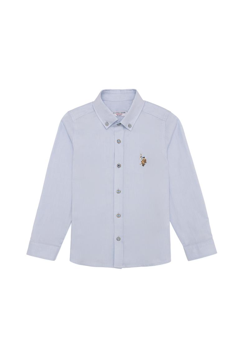 Erkek Çocuk Açık Mavi Uzun Kollu Basic Gömlek - 50254280013