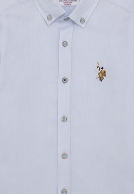 Erkek Çocuk Açık Mavi Uzun Kollu Basic Gömlek - 50254280013