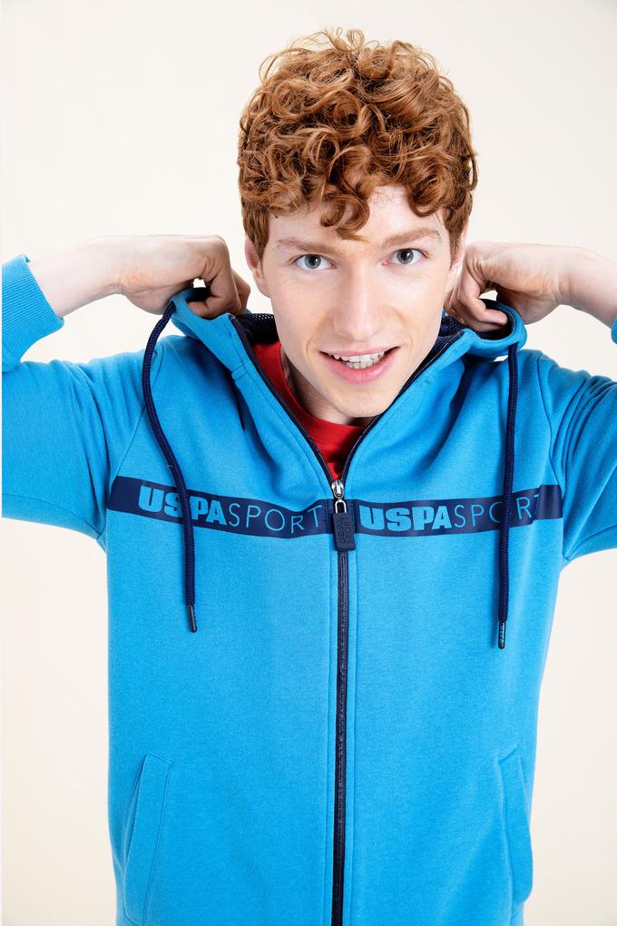 Erkek Kobalt Mavi Örme Hırka