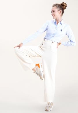 Kadın Açık Mavi Uzun Kollu Basic Gömlek - 50256640005