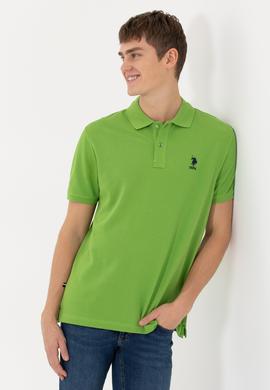 Erkek Yeşil Polo Yaka T-Shirt Basic - 50248548044