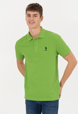 Erkek Yeşil Polo Yaka T-Shirt Basic - 50248548044