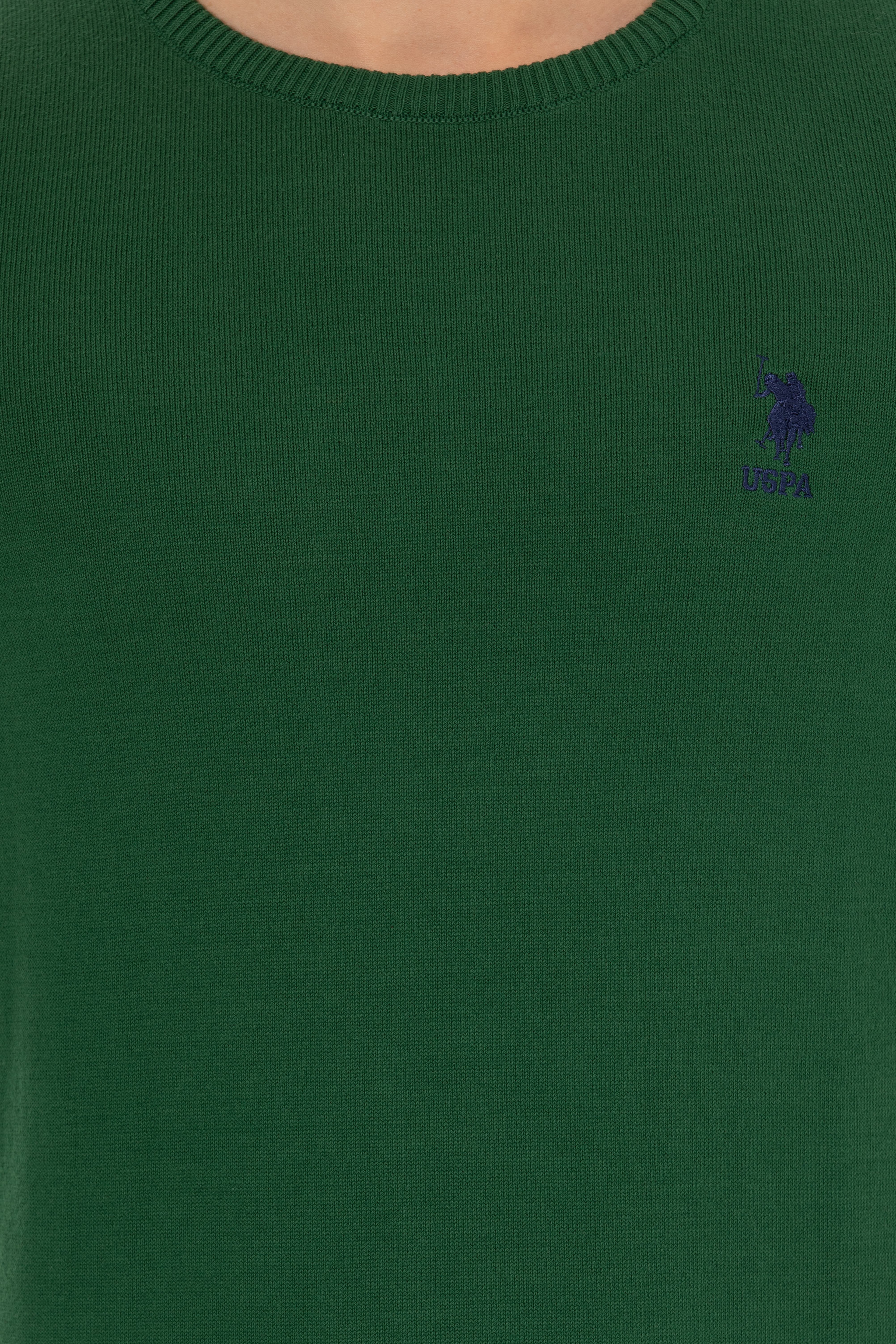 Erkek Yeşil Basic Kazak - Image 6