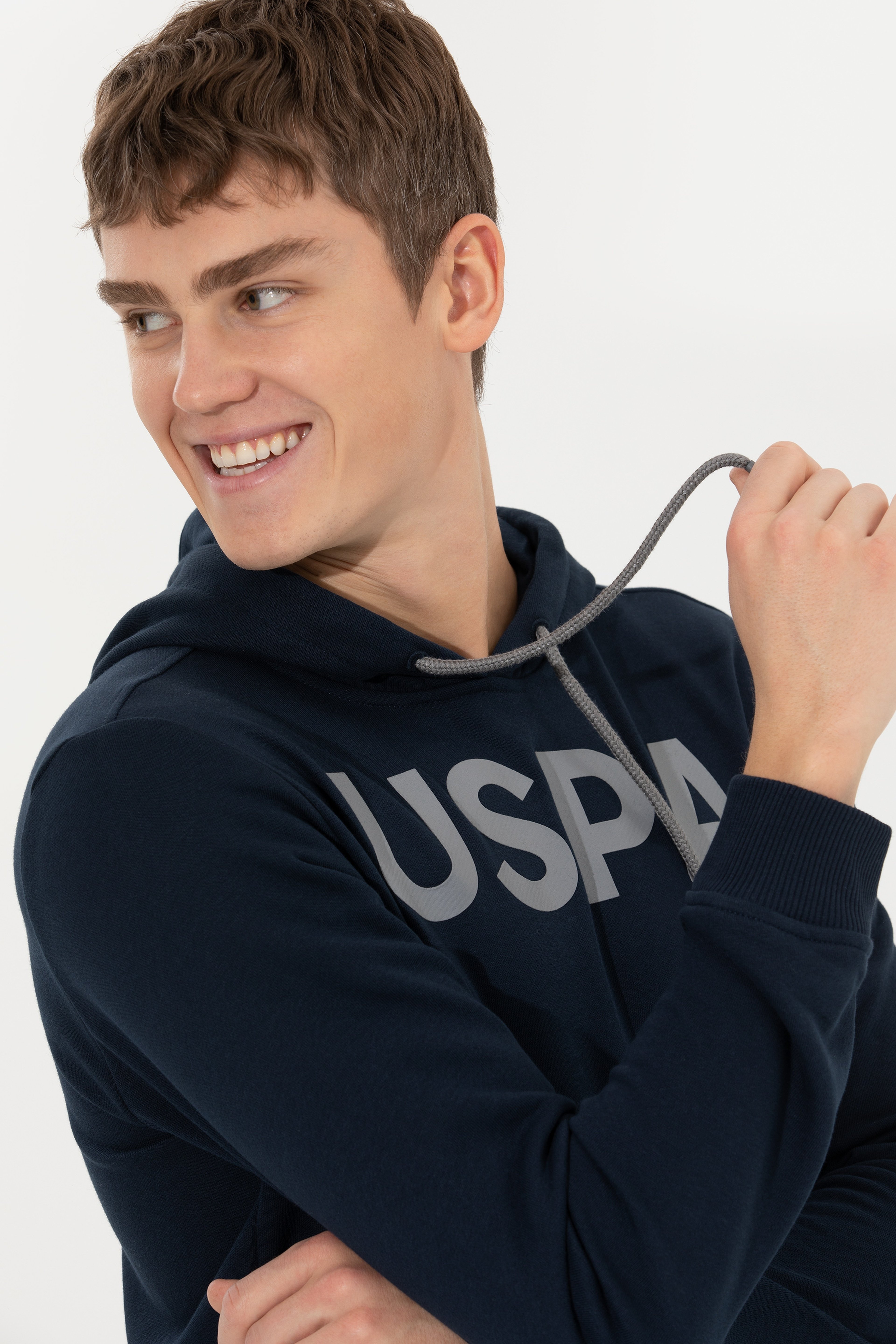 Erkek Lacivert Basic Sweatshirt - Image 2