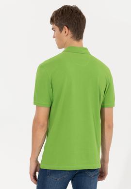Erkek Yeşil Polo Yaka T-Shirt Basic - 50248548044