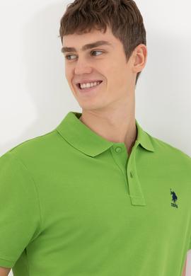 Erkek Yeşil Polo Yaka T-Shirt Basic - 50248548044