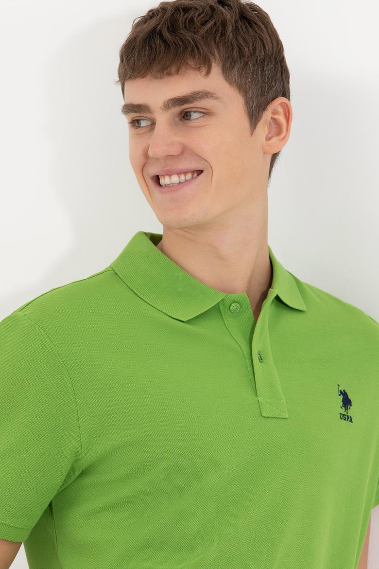 Erkek Yeşil Polo Yaka T-Shirt Basic - 50248548044