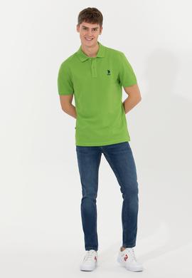 Erkek Yeşil Polo Yaka T-Shirt Basic - 50248548044