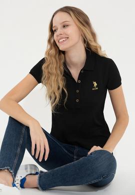 Kadın Siyah Basic Tişört - 50248993062