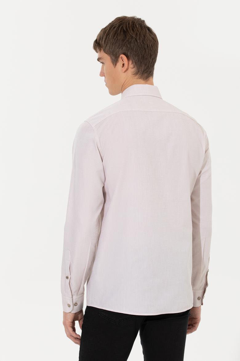 Erkek Taş Uzun Kollu Basic Gömlek - 50256733074