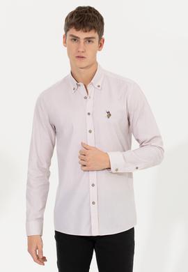 Erkek Taş Uzun Kollu Basic Gömlek - 50256733074