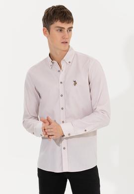 Erkek Taş Uzun Kollu Basic Gömlek - 50256733074