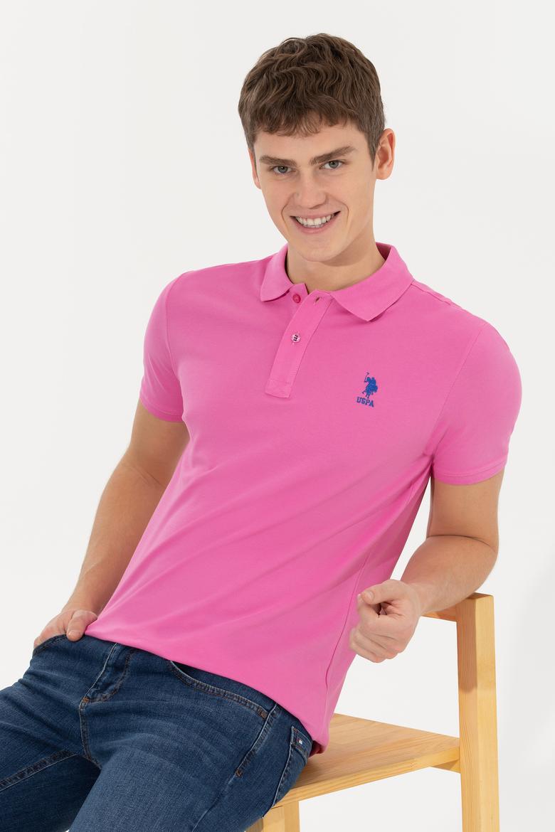 Erkek Pembe Basic Polo Yaka Tişört - 50250001058