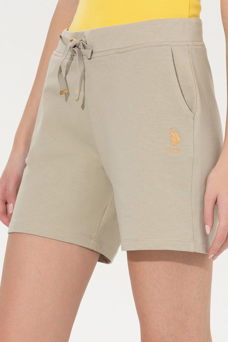 Kadın Haki Örme Şort - 50246032018