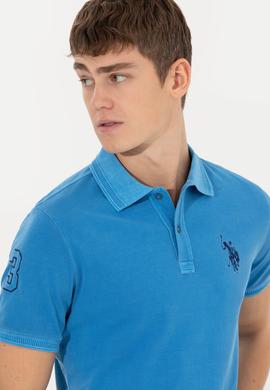 Erkek Petrol Basic Polo Yaka Tişört - 50248553060