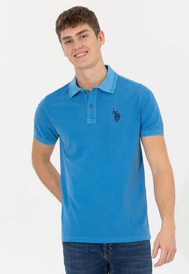 Erkek Petrol Basic Polo Yaka Tişört - 50248553060