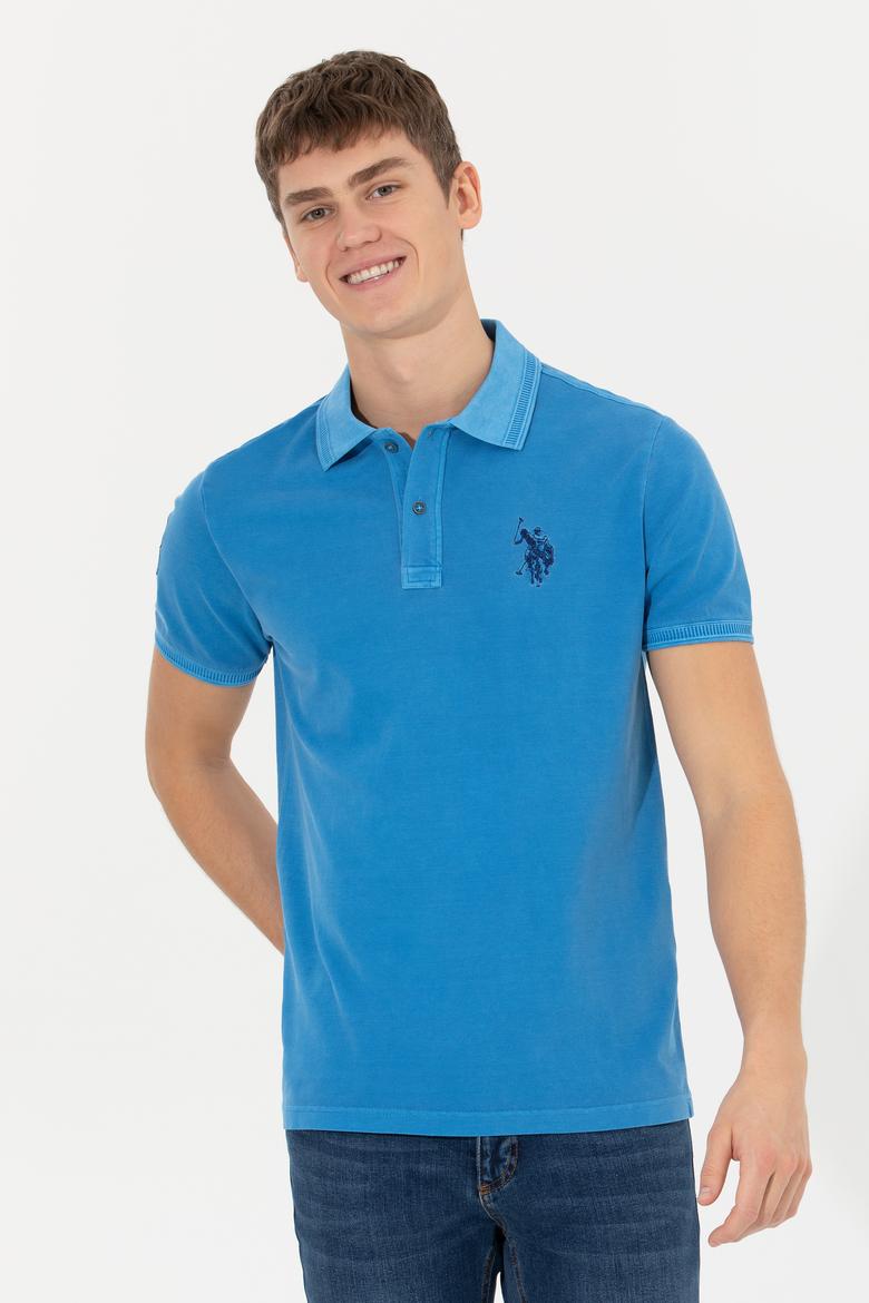 Erkek Petrol Basic Polo Yaka Tişört - 50248553060