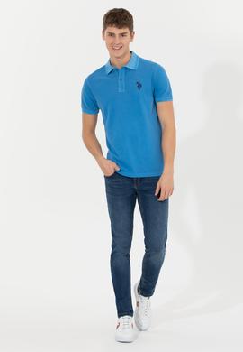 Erkek Petrol Basic Polo Yaka Tişört - 50248553060